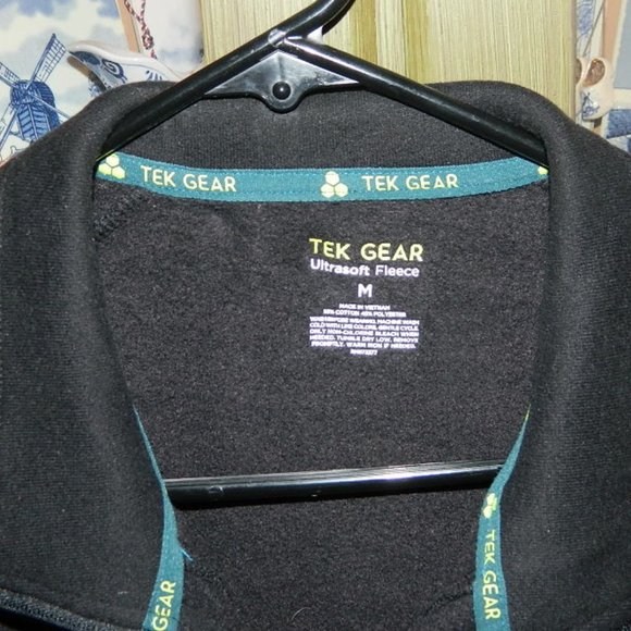 TEK GEAR Track Jacket Men’s Black Size Medium - Picture 8 of 9